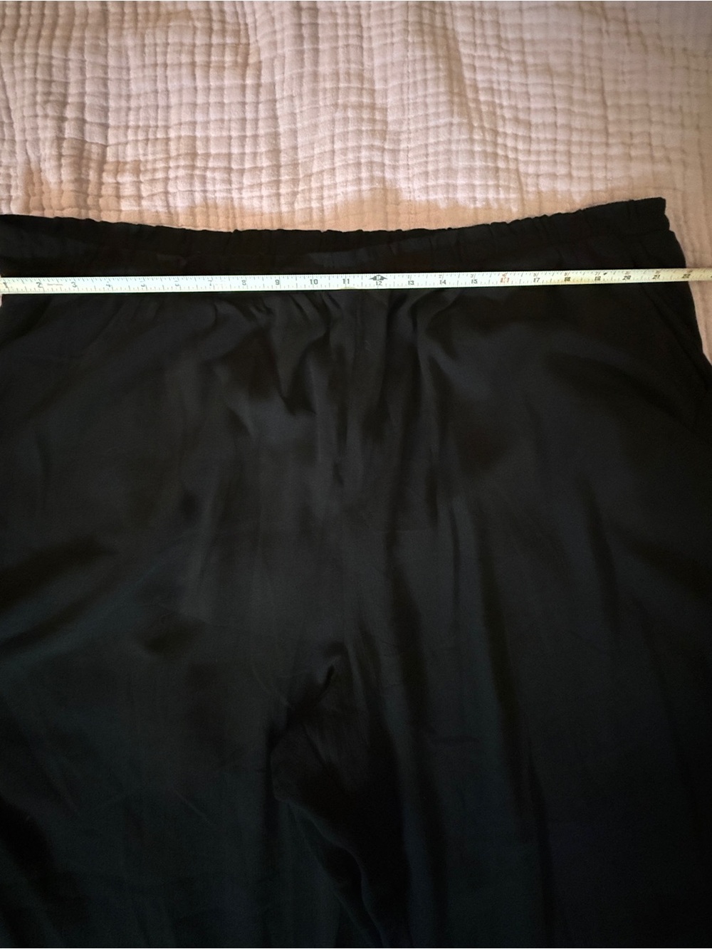 Lightweight Washable Gauze Pants - Solid Black -3 Tall